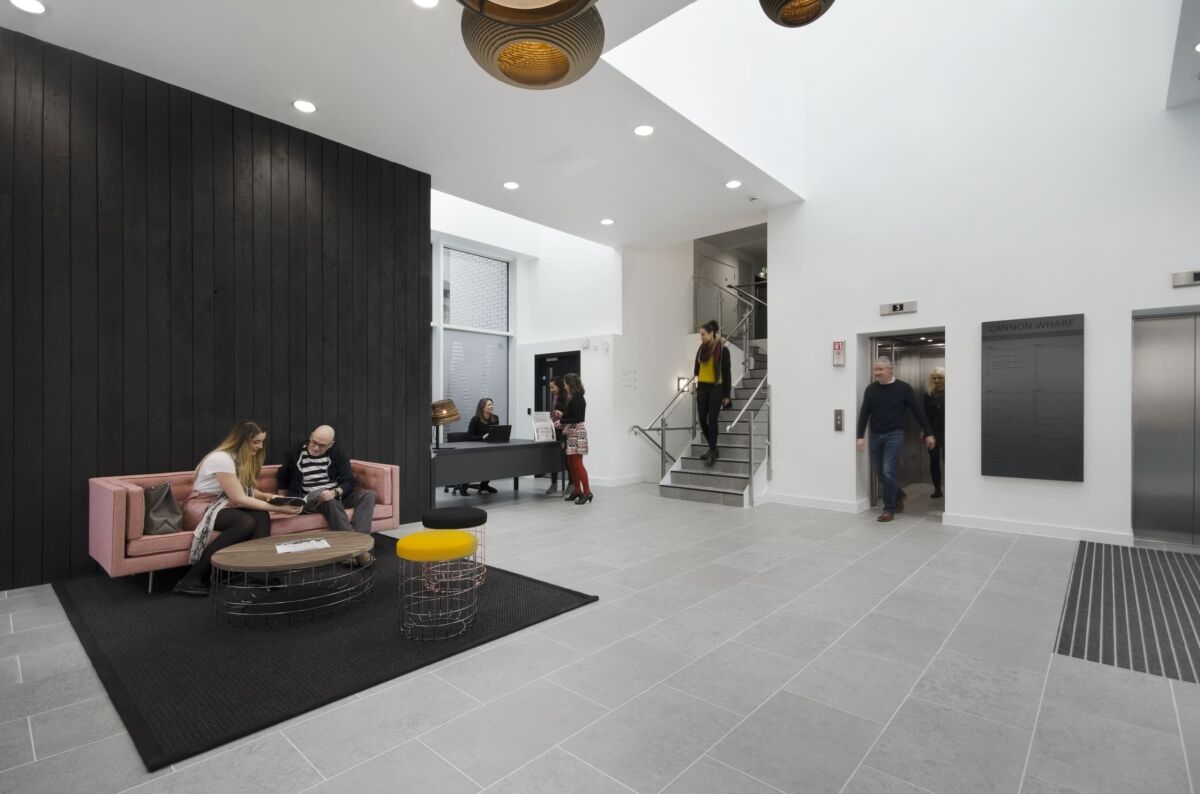 SQreception01 Workspace Group - Cannon Wharf